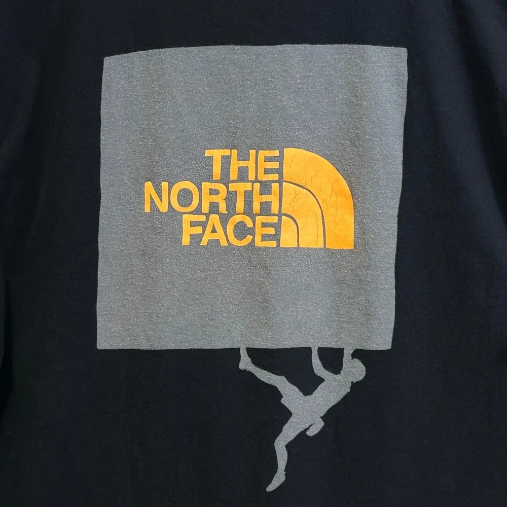 North Face Long Sleeve T-Shirt Mens XL Rock Climber Logo Outdoor Gorpcore Hiking